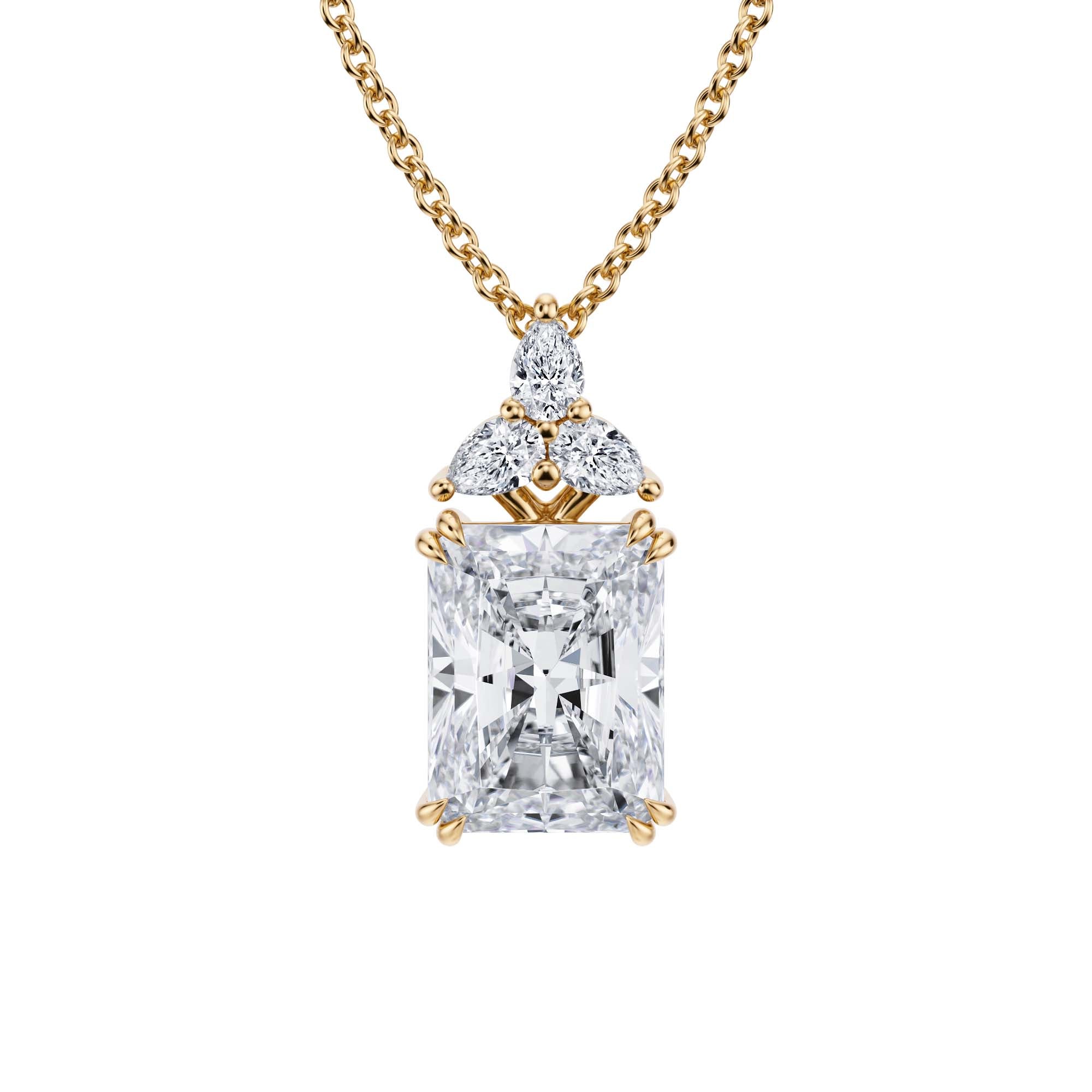 2.5 Carat Radiant Fancy Shape Pendant