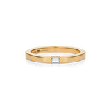 Single Stone Baugette Stacking Diamond Ring