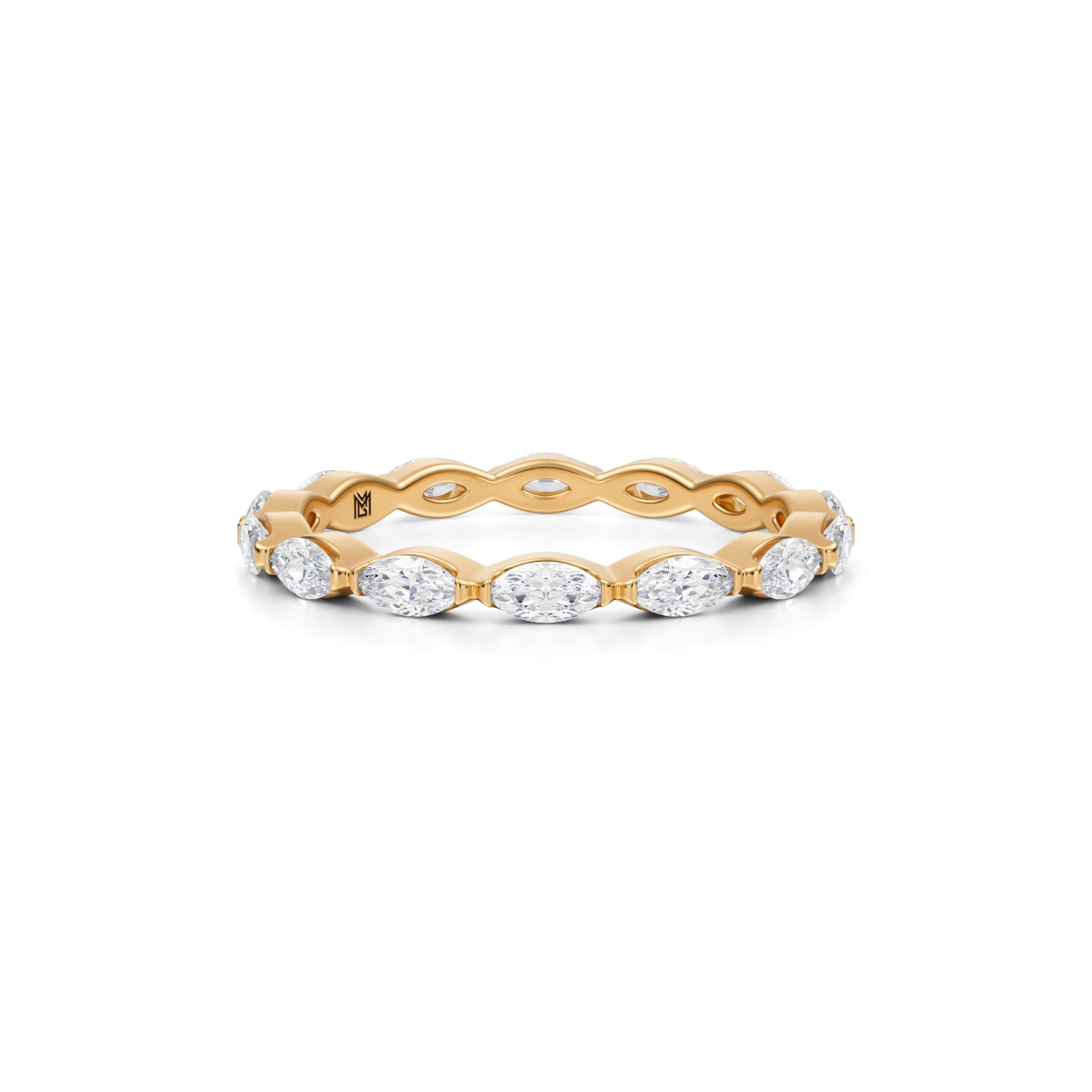 Marquise Single Shared Eternity Band