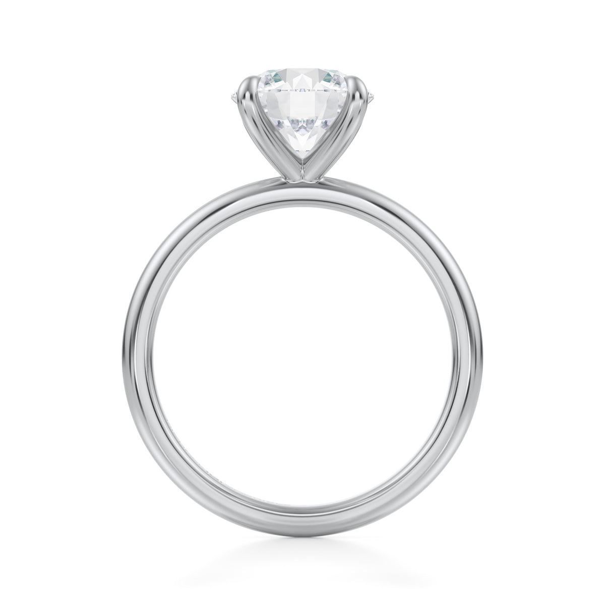 Classic Round Solitaire Ring (3.50 Carat F-VS1) 1/2 Deposit - Michael Gabriels