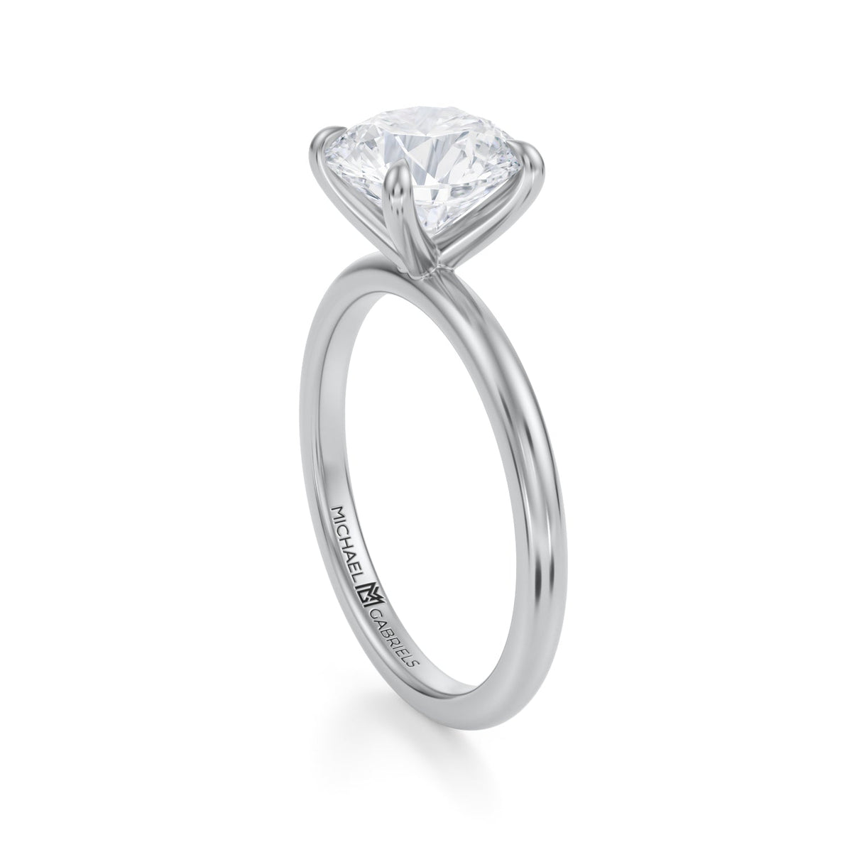 Classic Round Solitaire Ring (3.50 Carat F-VS1) 2/2 Deposit - Michael Gabriels