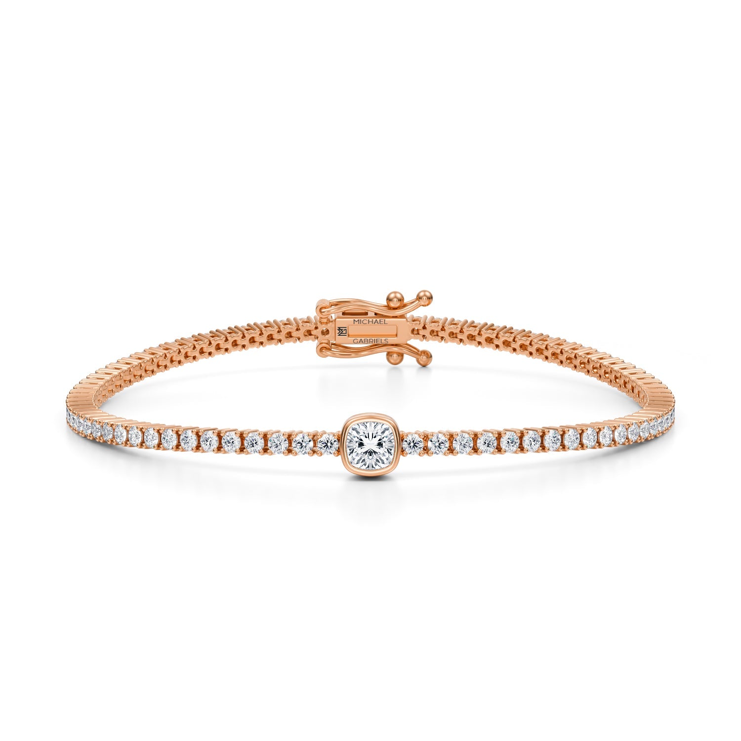 Cushion Single Station Tennis Bracelet - Michael Gabriels