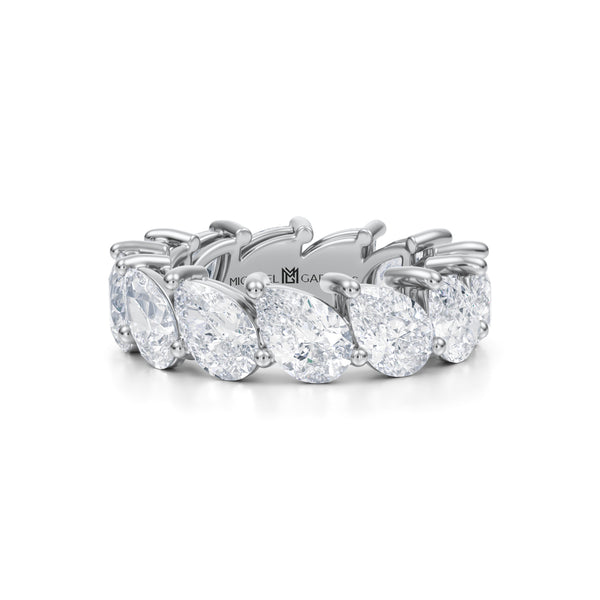 Slanted Pear Lab Grown Diamond Eternity Band - Large