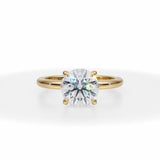 Lab Grown Diamond Solitaire Ring in Yellow Gold