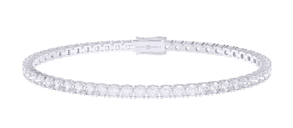 Cushion Lab Grown Diamond Tennis Bracelet (8.25 Carat)