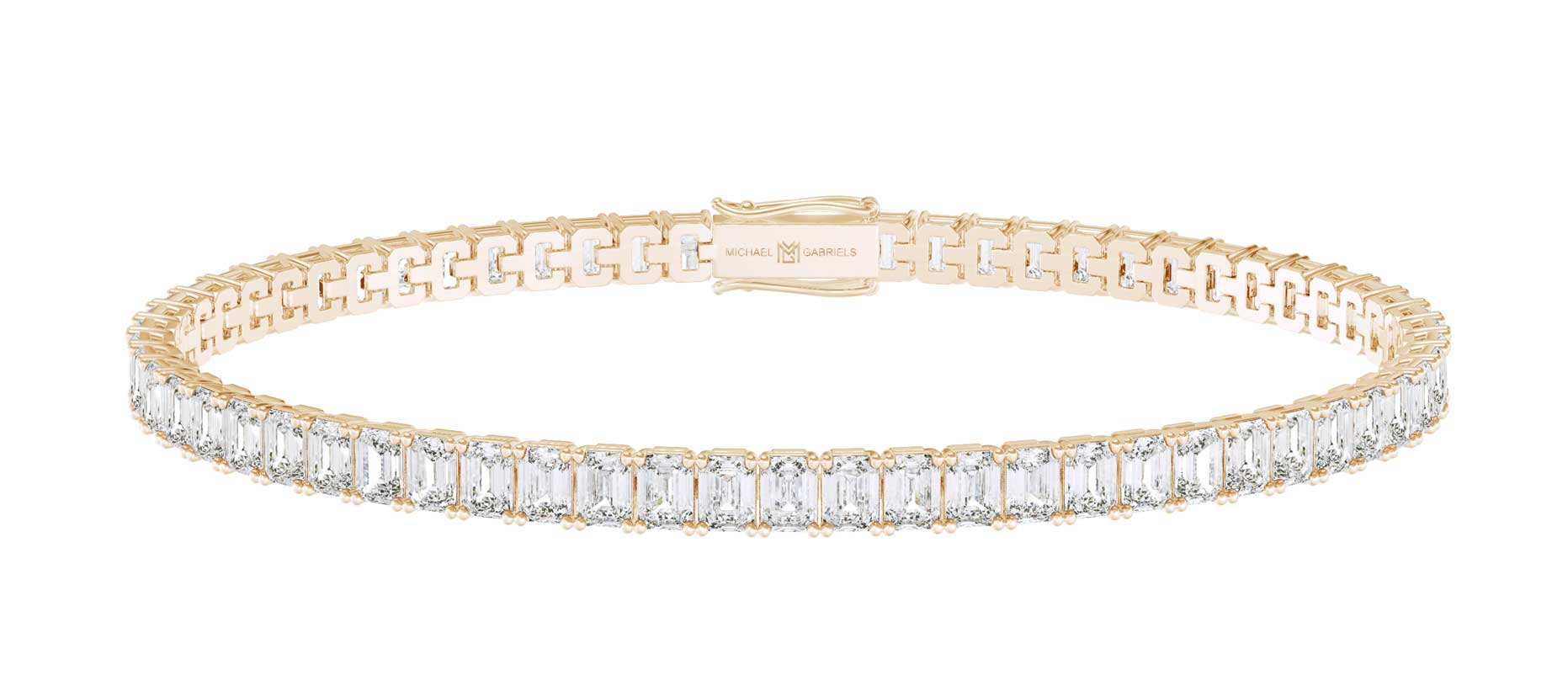 Emerald Lab Grown Diamond Tennis Bracelet (9.50 Carat)