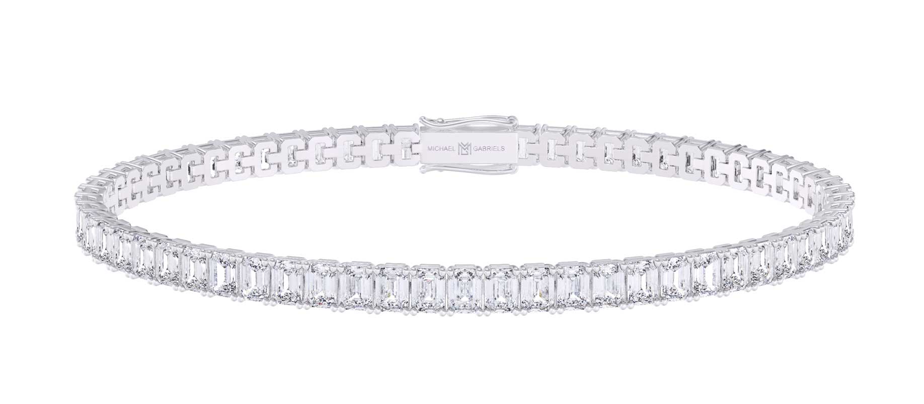 Emerald Lab Grown Diamond Tennis Bracelet (9.50 Carat)