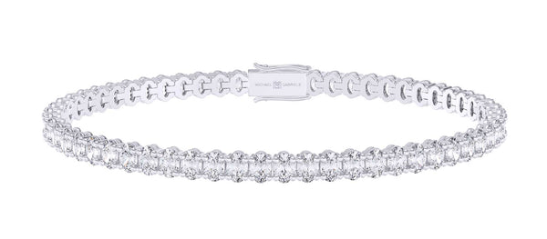Oval Lab Grown Diamond Tennis Bracelet (8.50 Carat)
