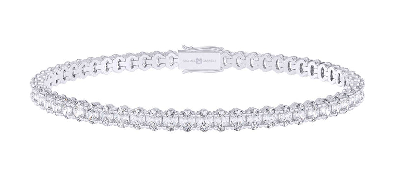 Oval Lab Grown Diamond Tennis Bracelet (8.50 Carat)