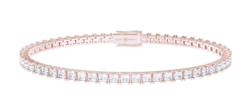 Princess Lab Grown Diamond Tennis Bracelet (7.75 Carat)