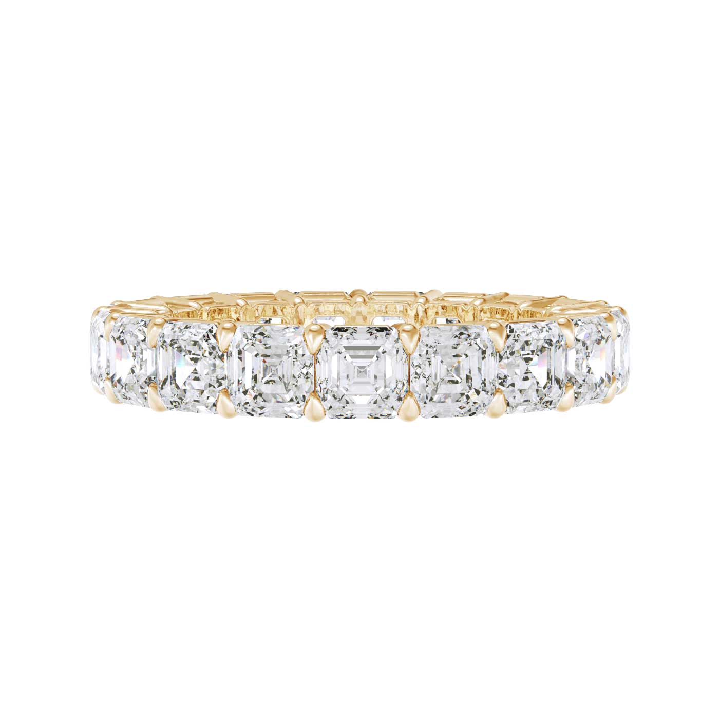 Classic Asscher Eternity Ring (5.00 Carat)