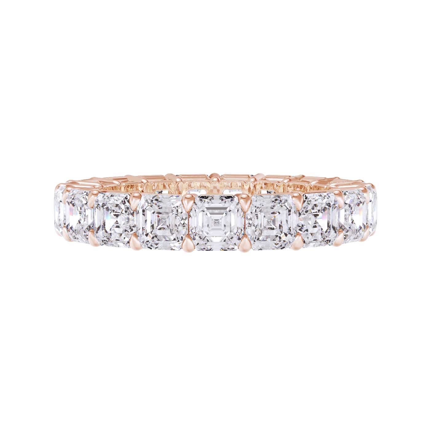 Classic Asscher Eternity Ring (5.00 Carat)