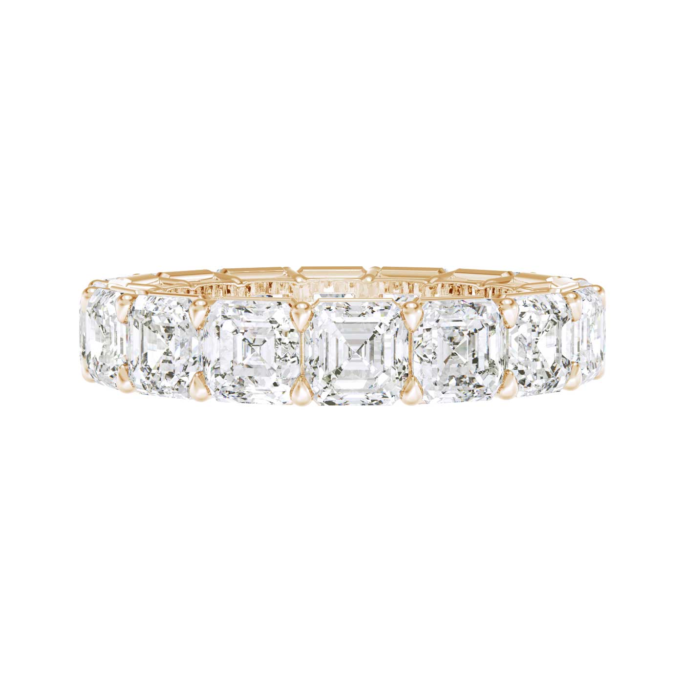 Classic Asscher Eternity Ring (8.00 Carat)