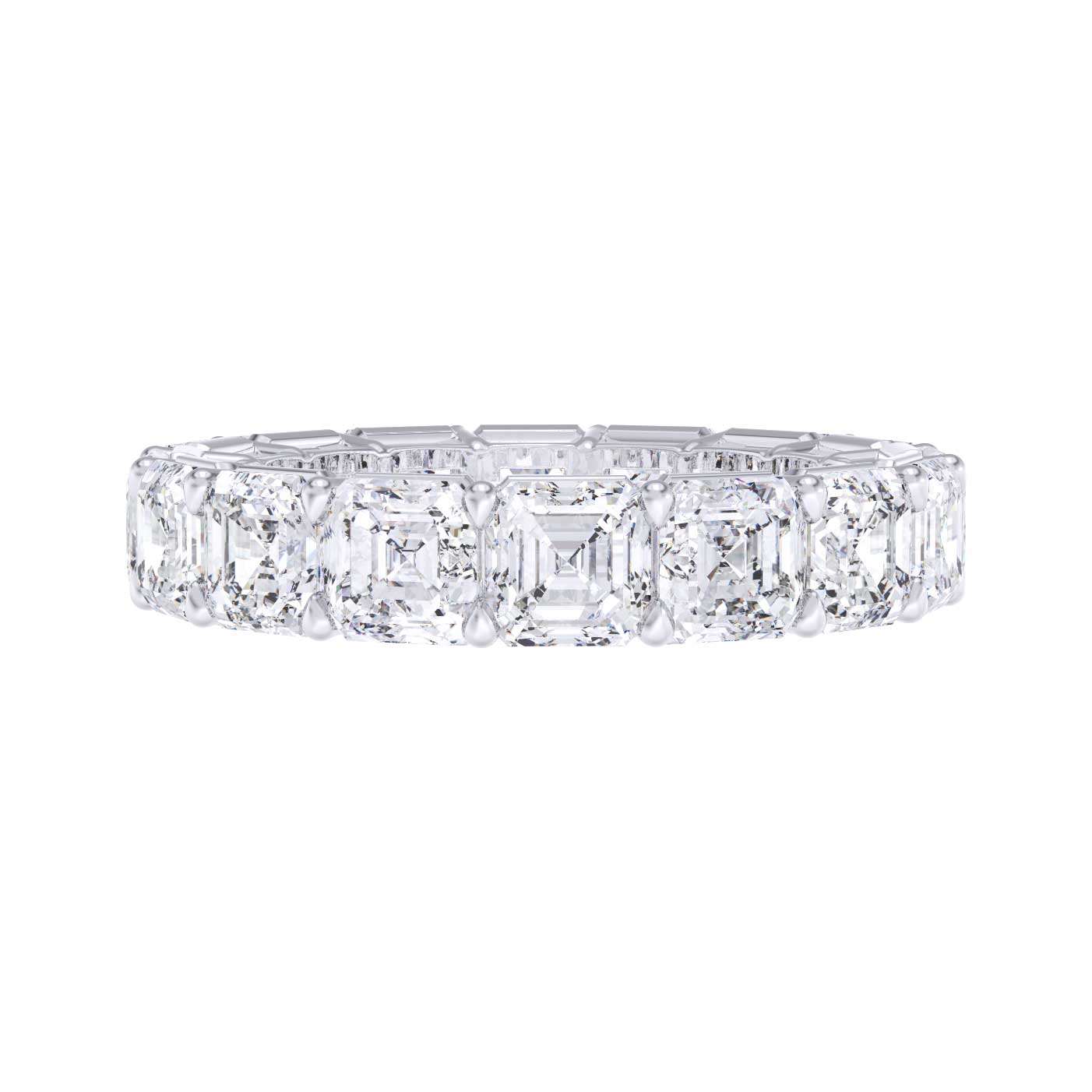 Classic Asscher Eternity Ring (8.00 Carat)