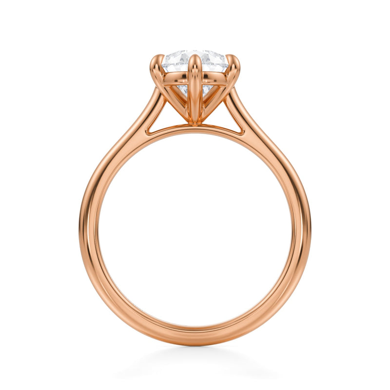 Classic Pear Cathedral Ring  (3.20 Carat G-VS1)