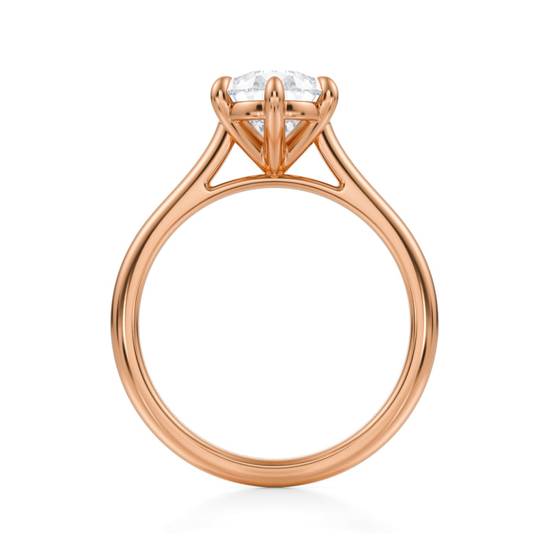 Classic Pear Cathedral Ring  (1.50 Carat E-VVS2)