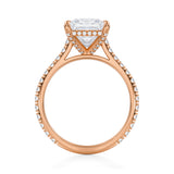 Princess Pave Cathedral Ring With Pave Basket  (3.20 Carat D-VVS2)