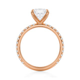 Cushion Modern Pave Ring (1.20 Carat G-VVS2)