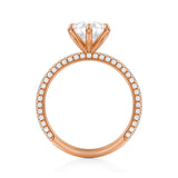 Pear Trio Pave Ring