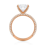 Princess With Braided Pave Ring  (3.70 Carat D-VS1)