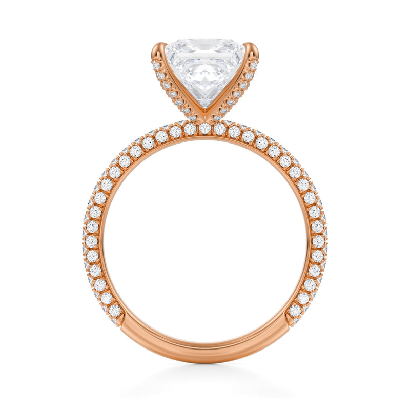 Princess With Braided Pave Ring  (1.20 Carat D-VVS2)