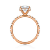 Round Pave Basket With Pave Ring  (1.00 Carat E-VS1)