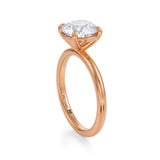 Round Martini Basket Solitaire Ring