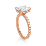 Radiant Wrap Halo With Pave Ring  (1.70 Carat F-VVS2)