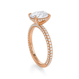 Oval Pave Basket With Trio Pave Ring  (2.40 Carat D-VS1)