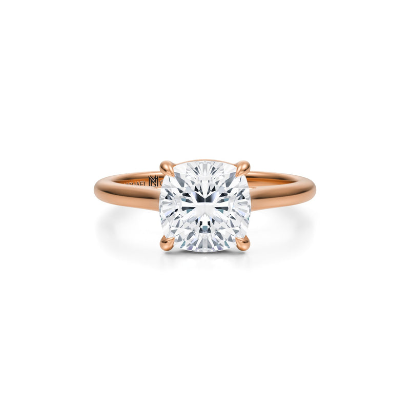 Classic Cushion Cathedral Ring  (2.70 Carat F-VS1)