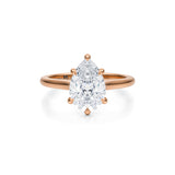 Classic Pear Cathedral Ring  (3.00 Carat E-VVS2)