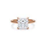 Classic Princess Cathedral Ring  (3.40 Carat D-VVS2)