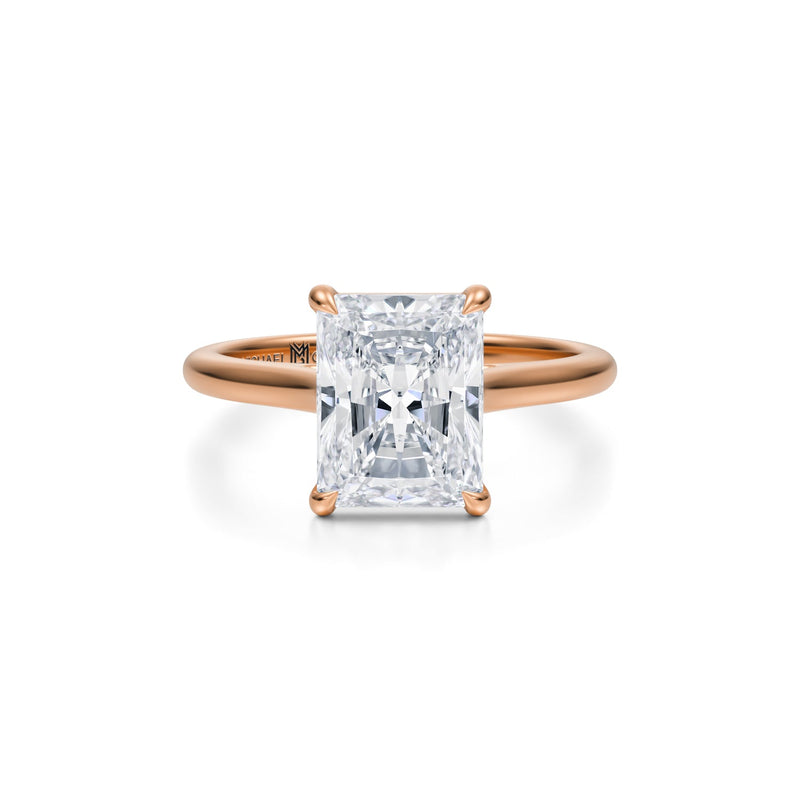 Classic Radiant Cathedral Ring  (2.70 Carat D-VS1)