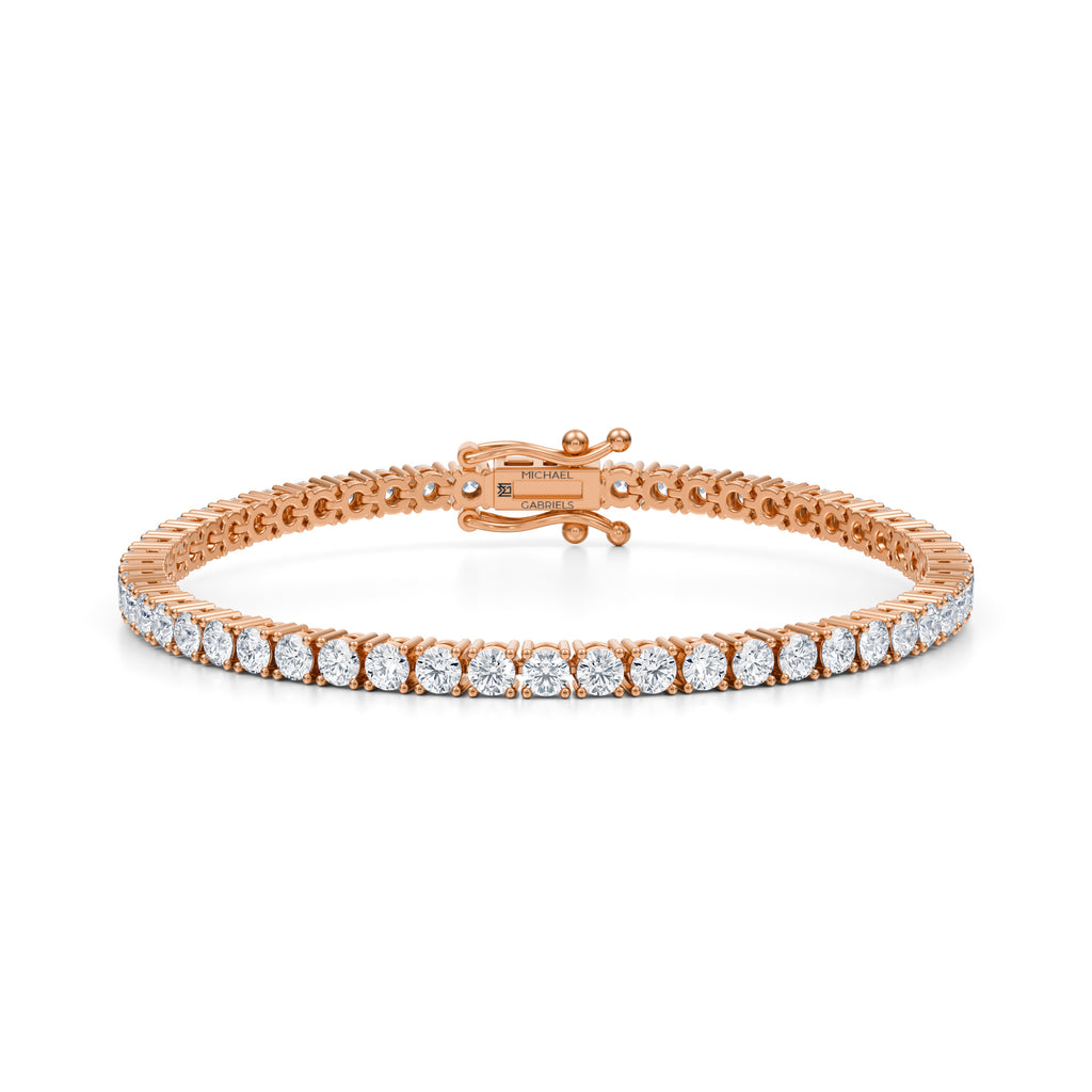 Diamond Tennis Bracelet in 18k White Gold (5 ct. tw.) – Popular Diamonds