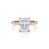 Radiant Pave Basket With Pave Ring  (1.70 Carat E-VS1)