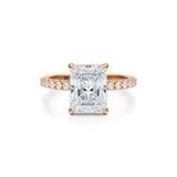 Radiant Invisible Halo With Pave Ring