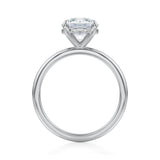 Round Martini Basket Solitaire Ring