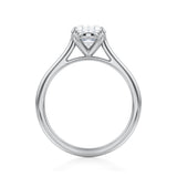 Classic Oval Cathedral Ring  (1.40 Carat F-VVS2)