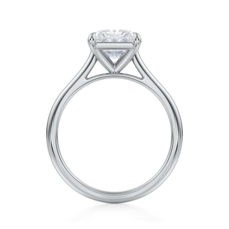 Classic Radiant Cathedral Ring  (1.00 Carat E-VS1)
