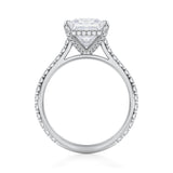 Princess Pave Cathedral Ring With Pave Basket  (2.70 Carat D-VVS2)