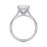 Princess Pave Cathedral Ring With Pave Basket  (2.00 Carat G-VS1)