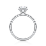 Oval Martini Basket Solitaire Ring  (2.50 Carat D-VS1)