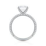 Radiant Trio Pave Ring  (2.40 Carat F-VVS2)