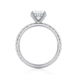 Oval Pave Basket With Pave Ring  (3.40 Carat D-VS1)