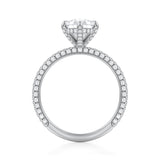 Pear Pave Basket With Trio Pave Ring  (2.40 Carat D-VS1)