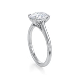 Classic Oval Cathedral Ring  (1.20 Carat D-VVS2)