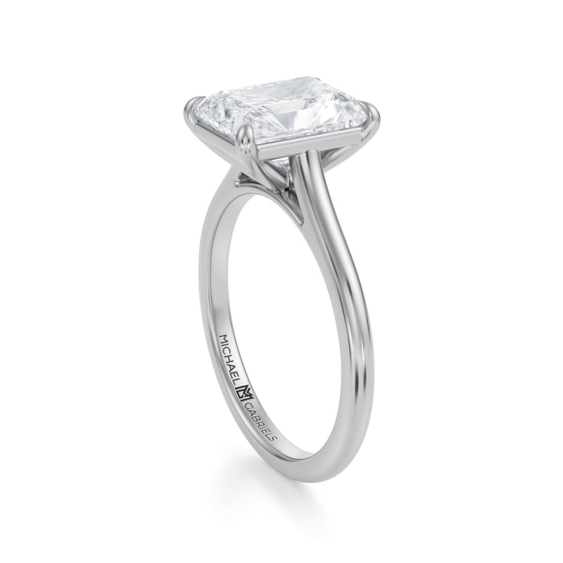 Classic Radiant Cathedral Ring  (2.50 Carat E-VVS2)