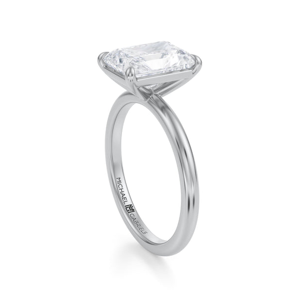 Radiant Martini Basket Solitaire Ring
