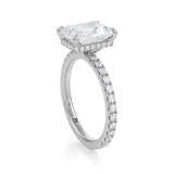 Radiant Wrap Halo With Pave Ring  (3.00 Carat D-VVS2)