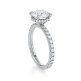 Round Wrap Halo With Pave Ring  (1.70 Carat F-VVS2)